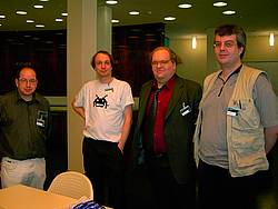 Karsten Huth, Andreas Lange, Istvan Fabian, Juergen Buchmueller (left to right)